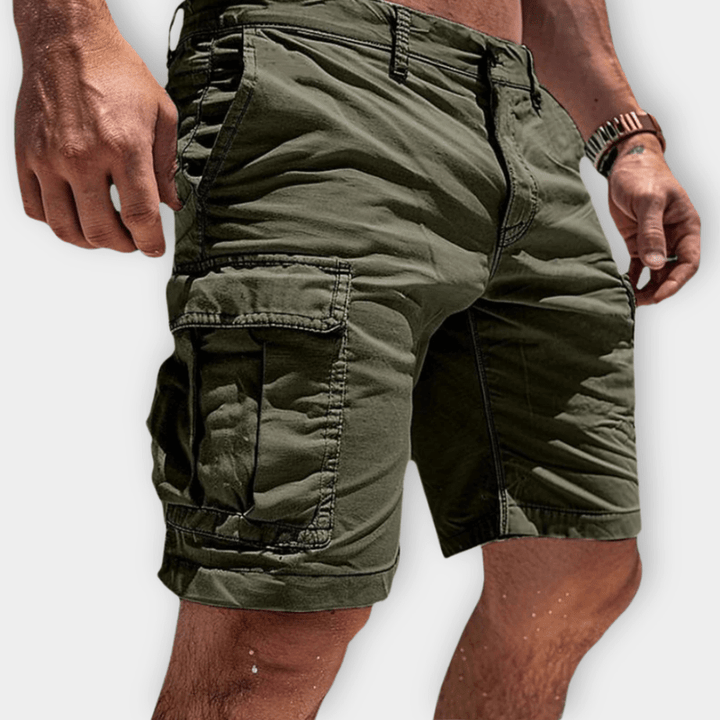 Leichte Herren-Cargoshorts aus atmungsaktiver Baumwolle, bequemem Schnitt und geräumigen Taschen