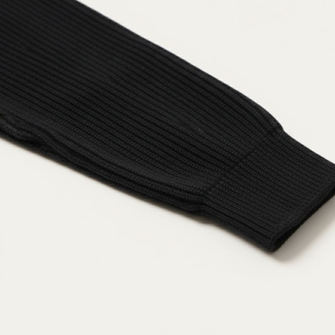 Pullover Herren Quarter Zip | Gerippt Lässig Gemütlich Maßgeschneidert