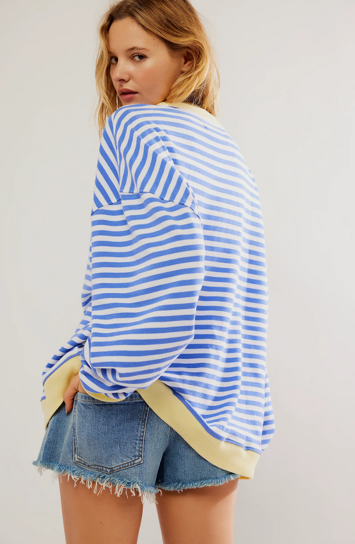 Elyna | Oversize Pullover mit Streifen - Das modische Must-Have der Saison