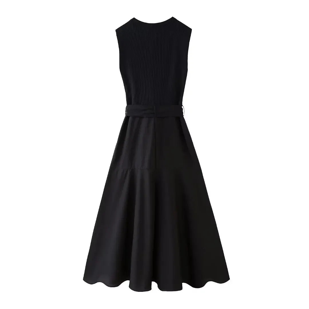 Ditta | Lässiges Sommerkleid für Frauen mit Gürtel - luftig, modisch & bequem