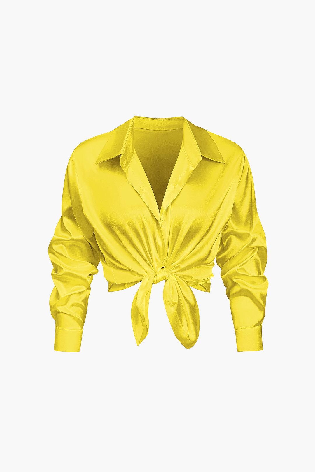 Lillian Satinbluse für Damen | Elegantes Langarmhemd mit lockerer Passform & zeitlosem Design