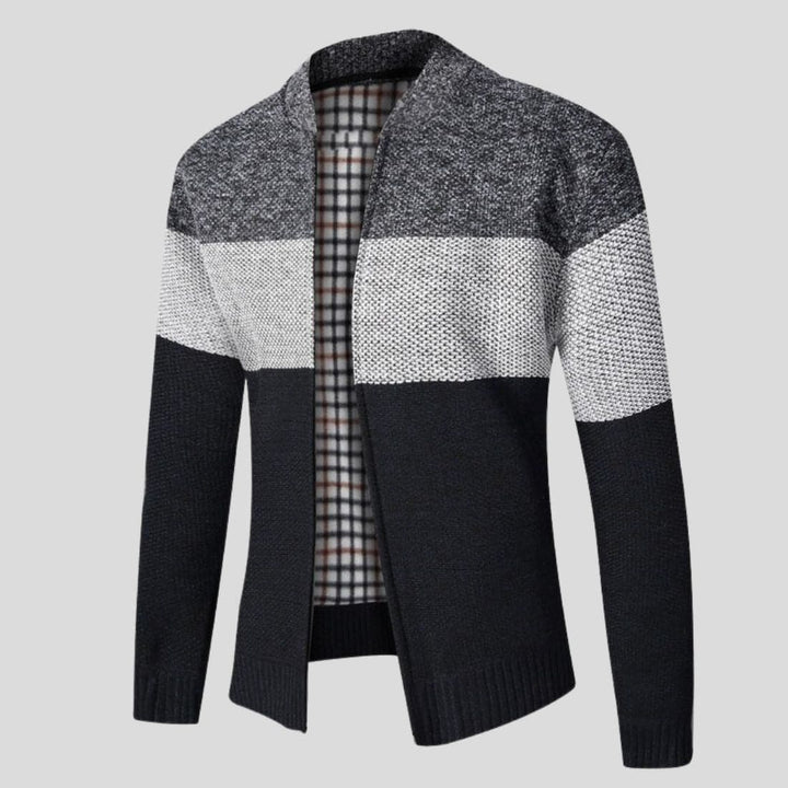 Andre Herren Strickjacke | Moderner Colorblock-Stil und dauerhafter Komfort