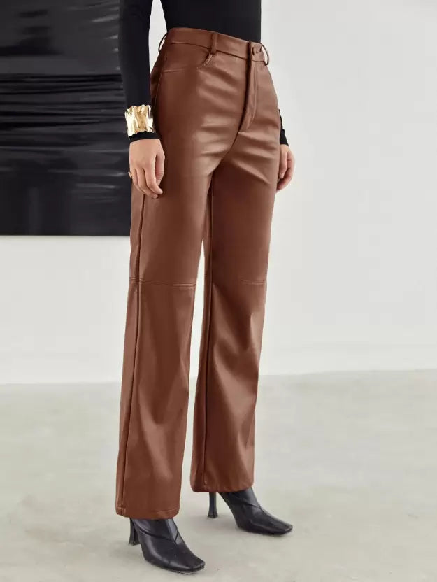 Merel | Zeitlose Lederhosen mit modernem Schnitt für Frauen - Stilvoll & Elegant