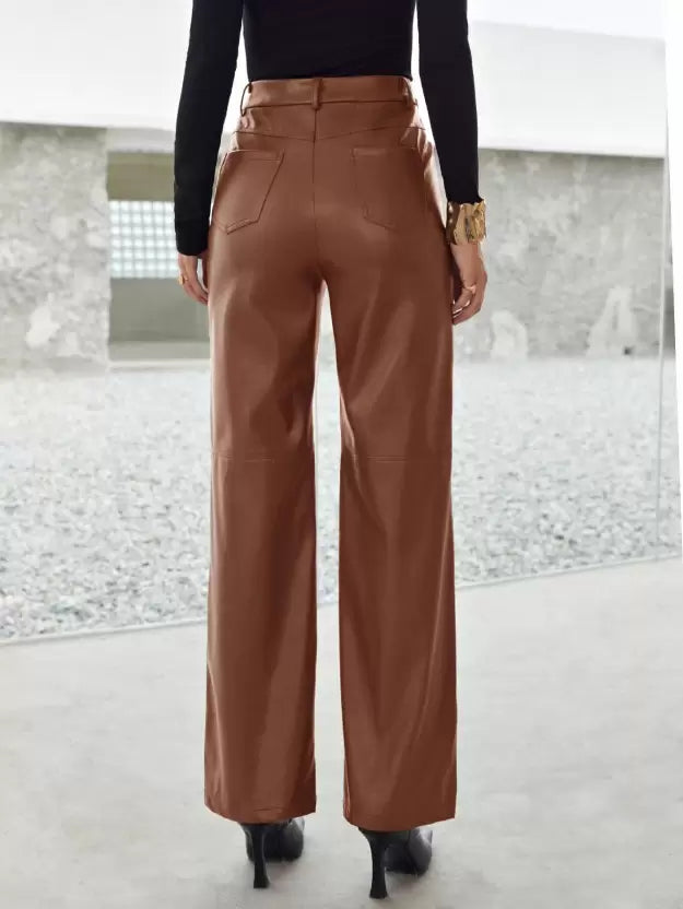 Merel | Zeitlose Lederhosen mit modernem Schnitt für Frauen - Stilvoll & Elegant