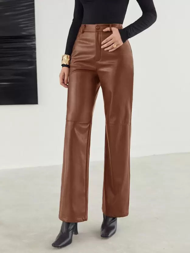 Merel | Zeitlose Lederhosen mit modernem Schnitt für Frauen - Stilvoll & Elegant