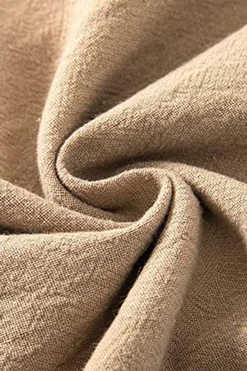 Maren Damenhose aus Baumwoll-Leinen | Weite Hose mit hoher Taille & lockerer Passform