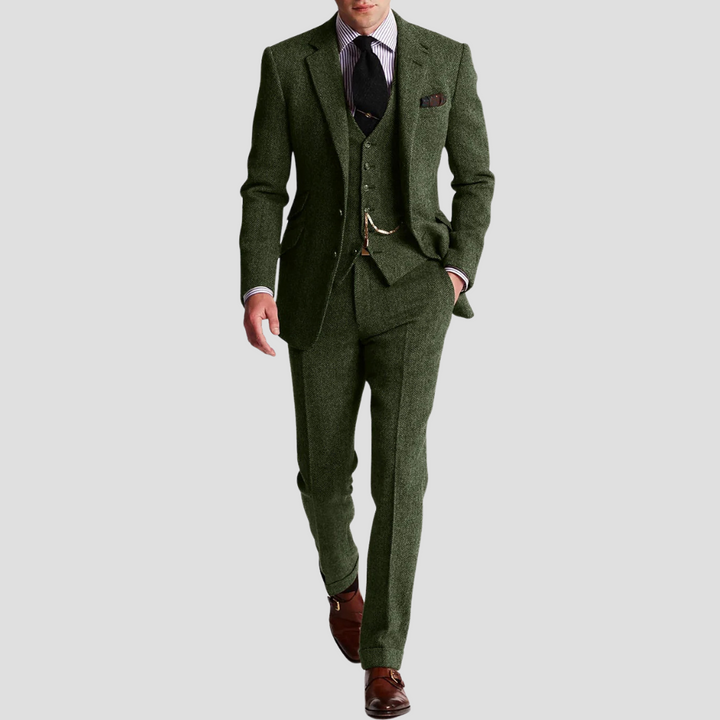 Lambert Dreiteiliger Anzug | Klassischer Slim Fit | Zeitlose und strukturierte Eleganz