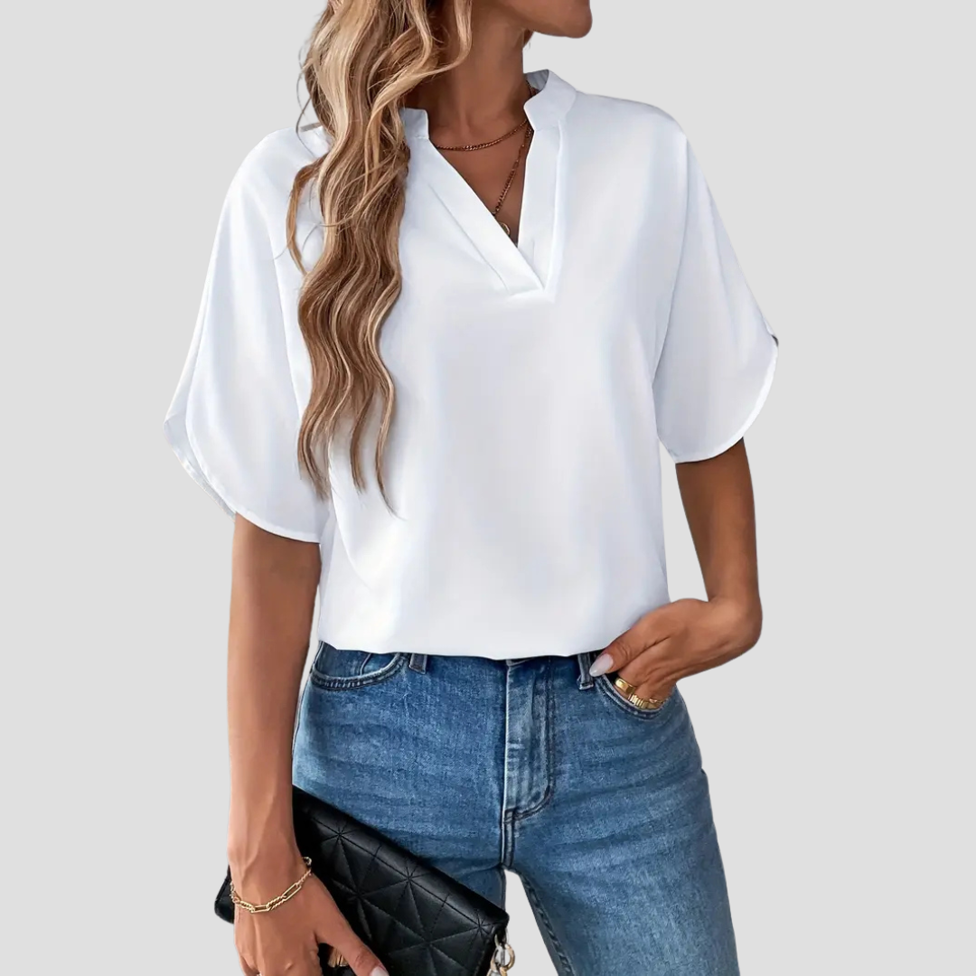 Marie Lässige Bluse für Frauen | Leichter Stoff & Natürlicher Sommerstil