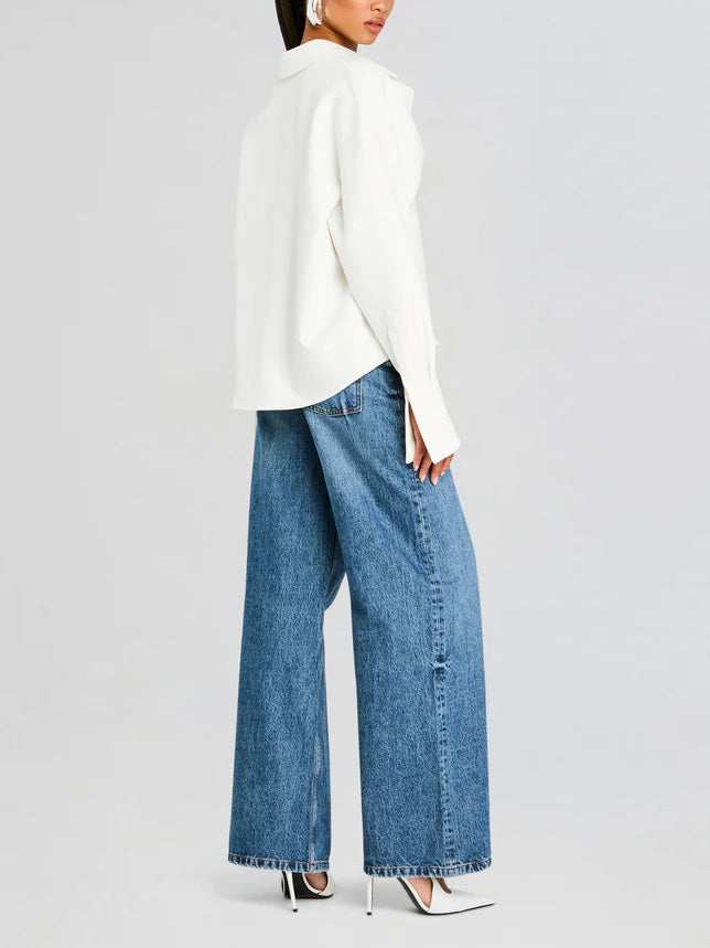 Knopfleiste Damen | Lässiger Stil & bequeme Passform | Moderner Look mit verspieltem Twist