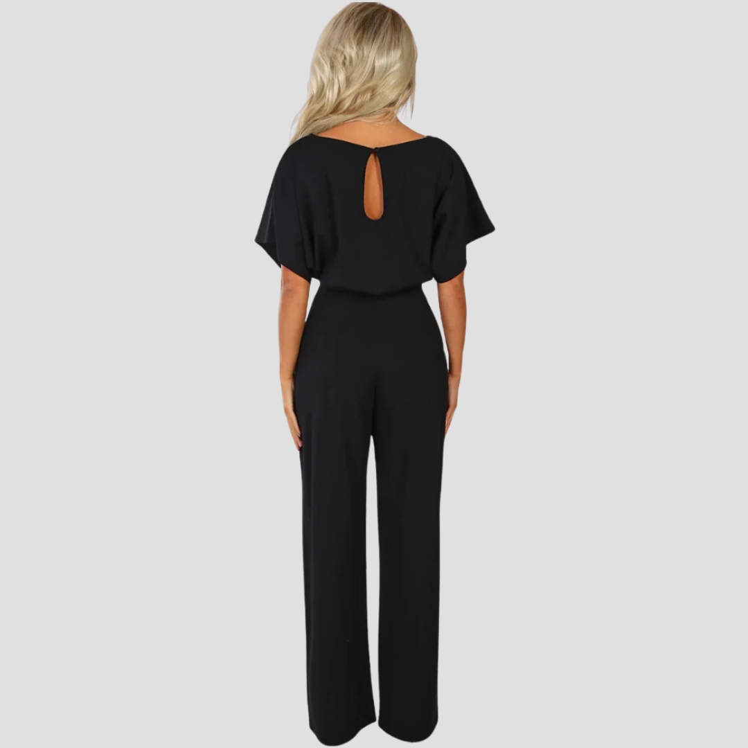 Beline | Eleganter Jumpsuit mit Gürtel | Fliessende Silhouette & Lässiger Look
