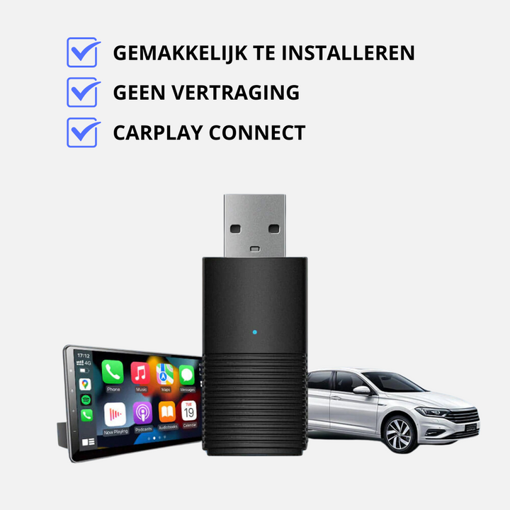 Drahtloser CarPlay-Adapter, kompatibel mit Apple & Android | Sofortverbindung Plug & Play