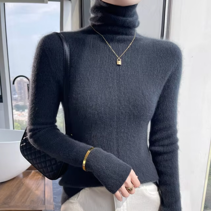 Athena Rollkragenpullover aus Wolle und Kaschmir | Weich, elegant & feminin für jeden Anlass