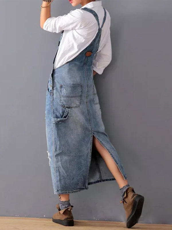 Jhasmine Jeanskleid | Lässiges Denim-Kleid mit Vintage-Details
