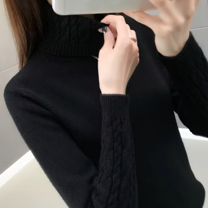 Althea Wolle Rollkragenpullover für Frauen | Zeitlose Eleganz & Gemütliche Wärme