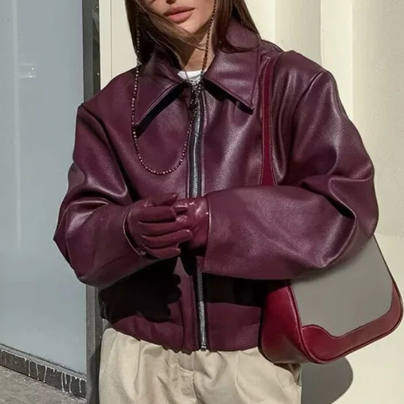 Ikky Damenjacke mit Reißverschluss | Lässiger Schnitt und moderne Eleganz