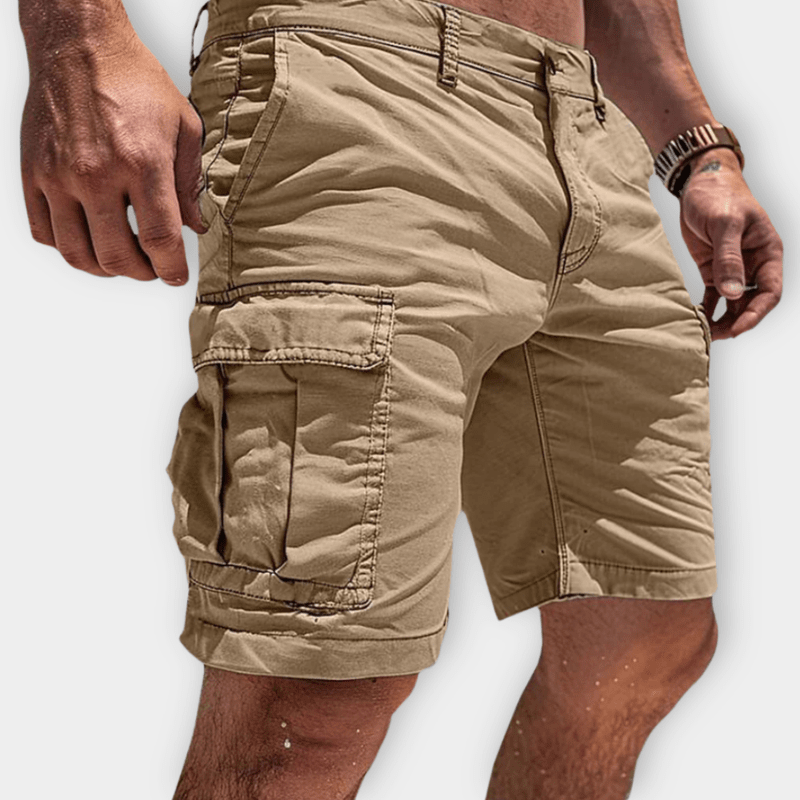Leichte Herren-Cargoshorts aus atmungsaktiver Baumwolle, bequemem Schnitt und geräumigen Taschen