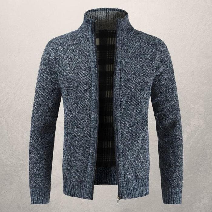 Antoine Klassische Herren Strickjacke | Eleganz und Komfort mit Reißverschluss