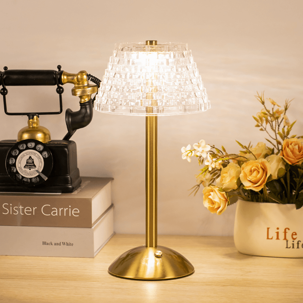 RadiantGlow | Kabellose Tischlampe