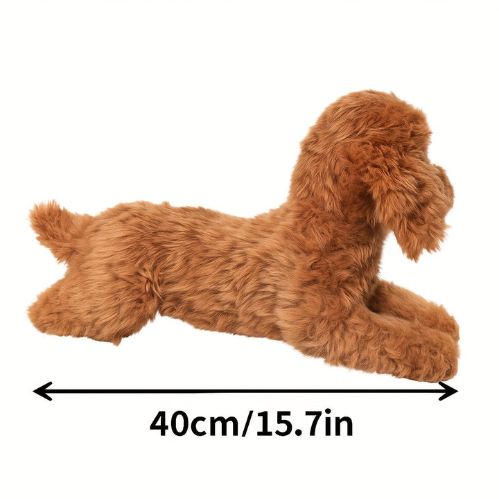 Plüsch Teddy Dog Realistisch & Weich | Kuschelspielzeug für Kinder & Geschenke