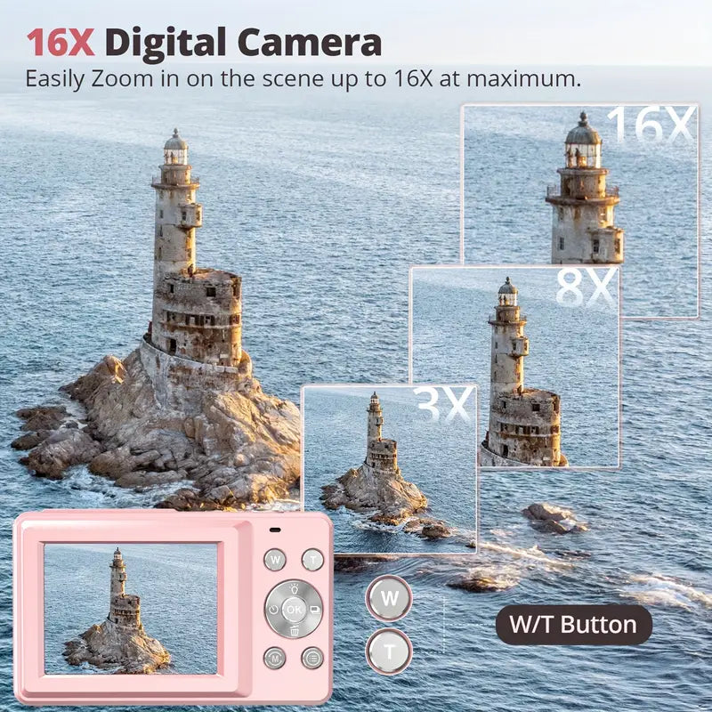 RetroSnap | Vintage-Digitalkamera mit 1080p-Video und Retrodesign
