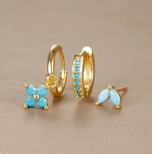 Pendientes Elara Elegantes con piedras brillantes | Sofisticación y brillo atemporal