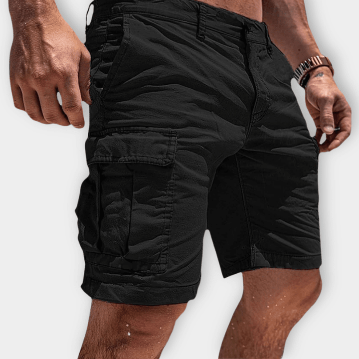 Leichte Herren-Cargoshorts aus atmungsaktiver Baumwolle, bequemem Schnitt und geräumigen Taschen