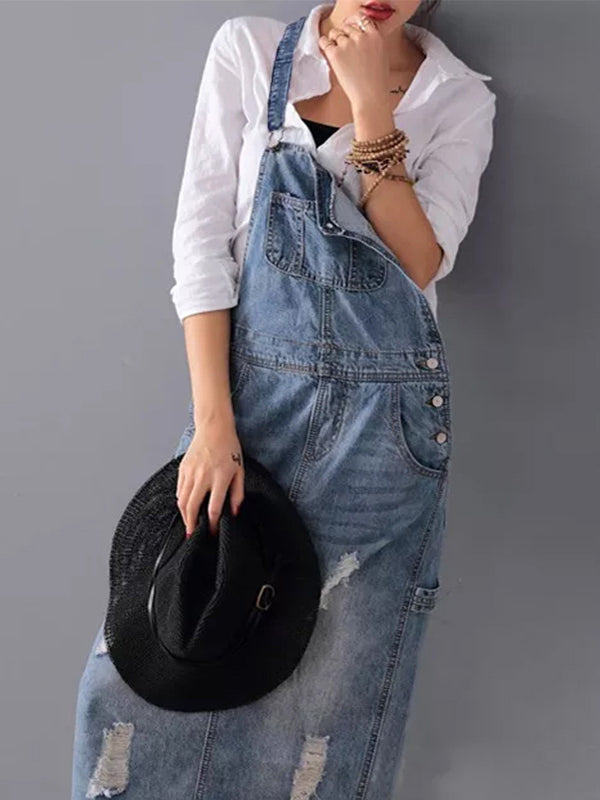 Jhasmine Jeanskleid | Lässiges Denim-Kleid mit Vintage-Details