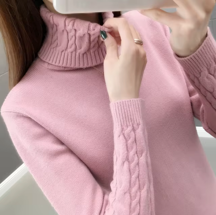 Althea Wolle Rollkragenpullover für Frauen | Zeitlose Eleganz & Gemütliche Wärme