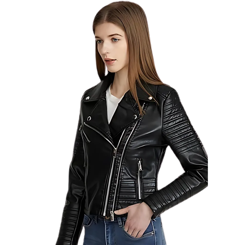 Elvina Lederjacke für Damen | Zeitloses Design mit modernen Details
