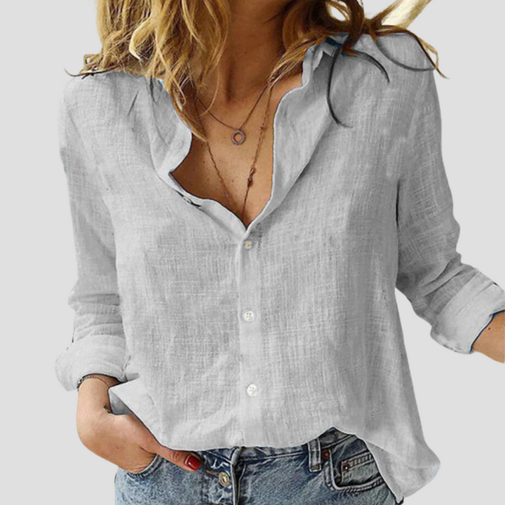 Maude | Weite Leinenbluse | Sommerliche Leichtigkeit & lässige Eleganz
