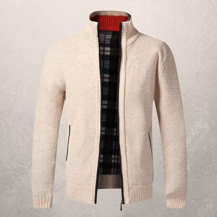 Antoine Klassische Herren Strickjacke | Eleganz und Komfort mit Reißverschluss