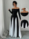 Melodia Frauenkleid mit freien Schultern | Langarm & Atemberaubende Eleganz