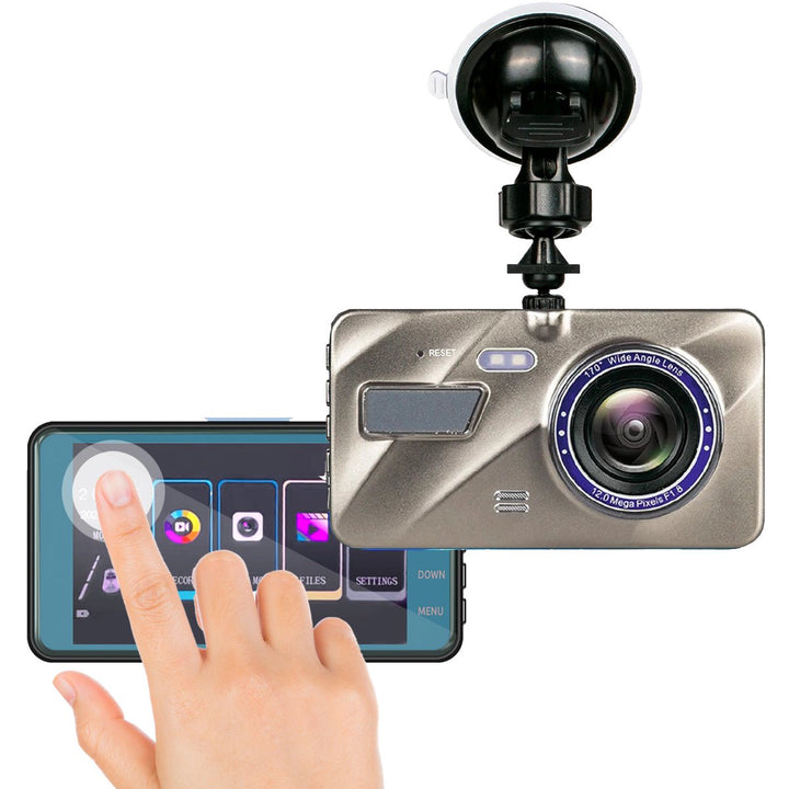 Drahtlose Dashcam vorne und hinten mit Nachtsicht | 1080P Armaturenbrett-Kamera für Autos