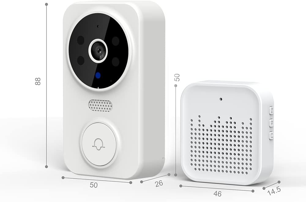 Timbre inteligente inalámbrico con sensor de movimiento y cámara HD