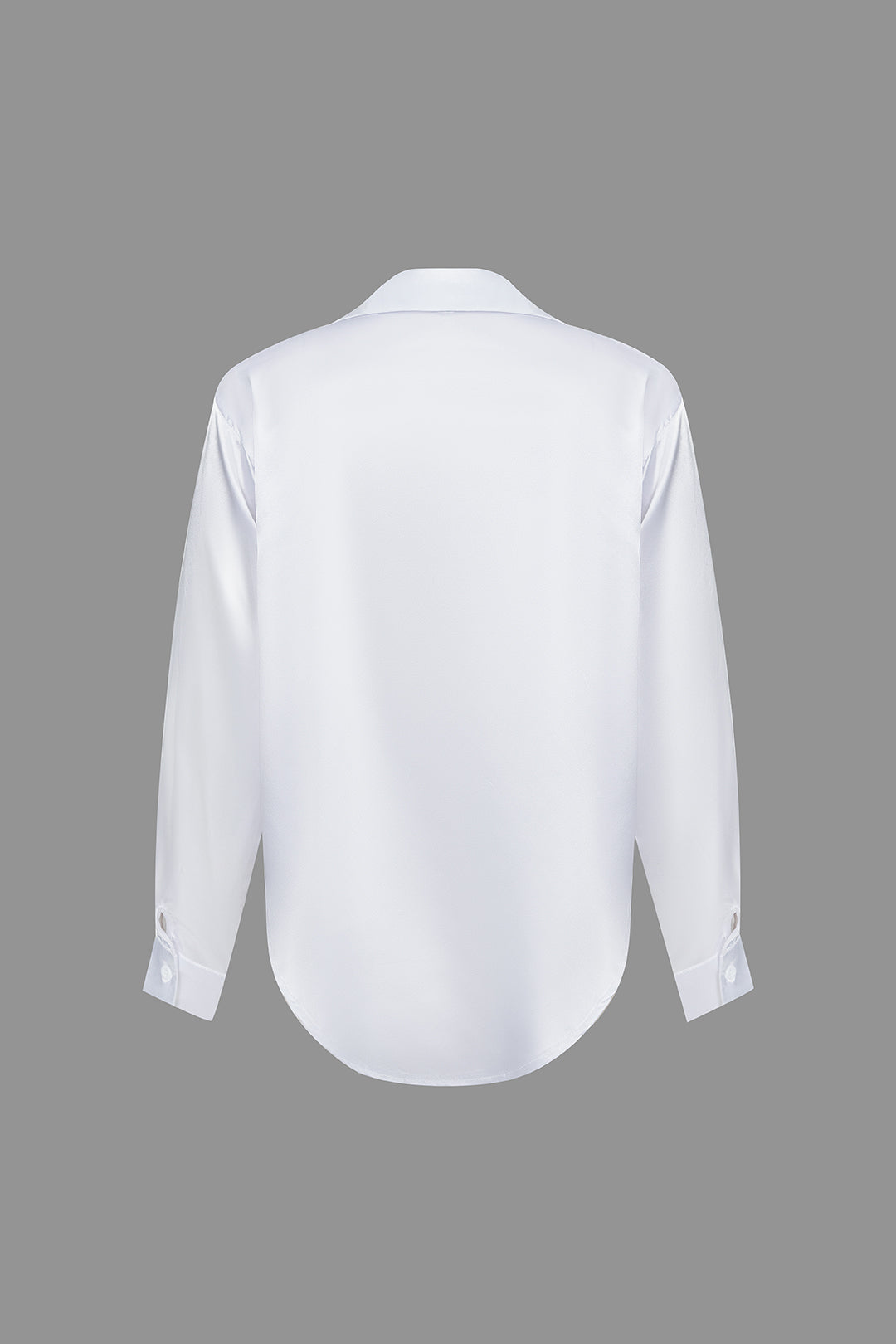 Lillian Satinbluse für Damen | Elegantes Langarmhemd mit lockerer Passform & zeitlosem Design
