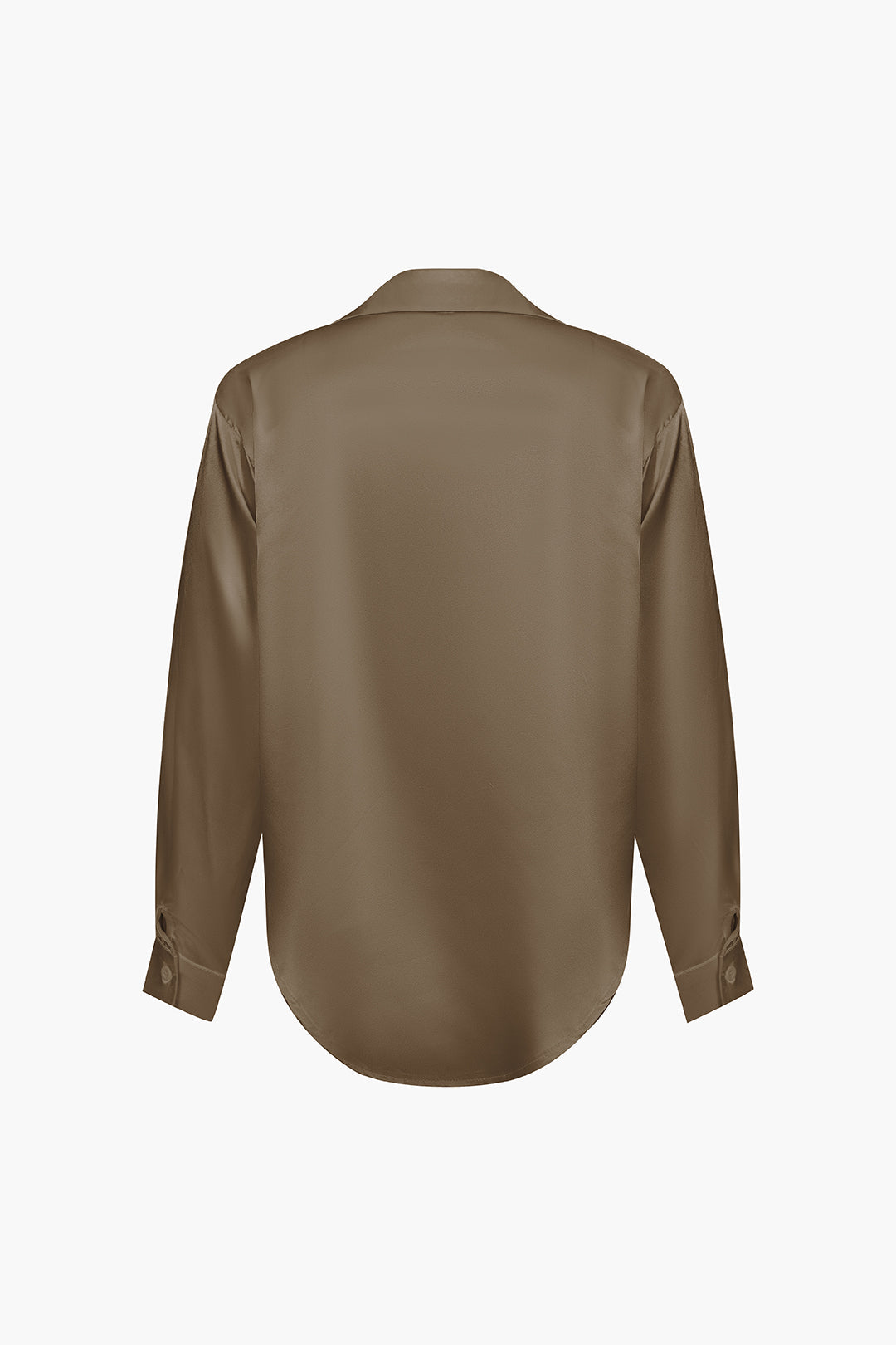 Lillian Satinbluse für Damen | Elegantes Langarmhemd mit lockerer Passform & zeitlosem Design