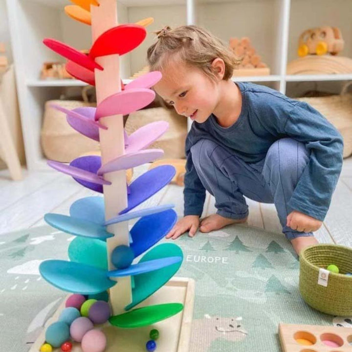 Interaktiver Klangbaum für Kinder | Lernspielzeug Regenbogen Flüsterturm