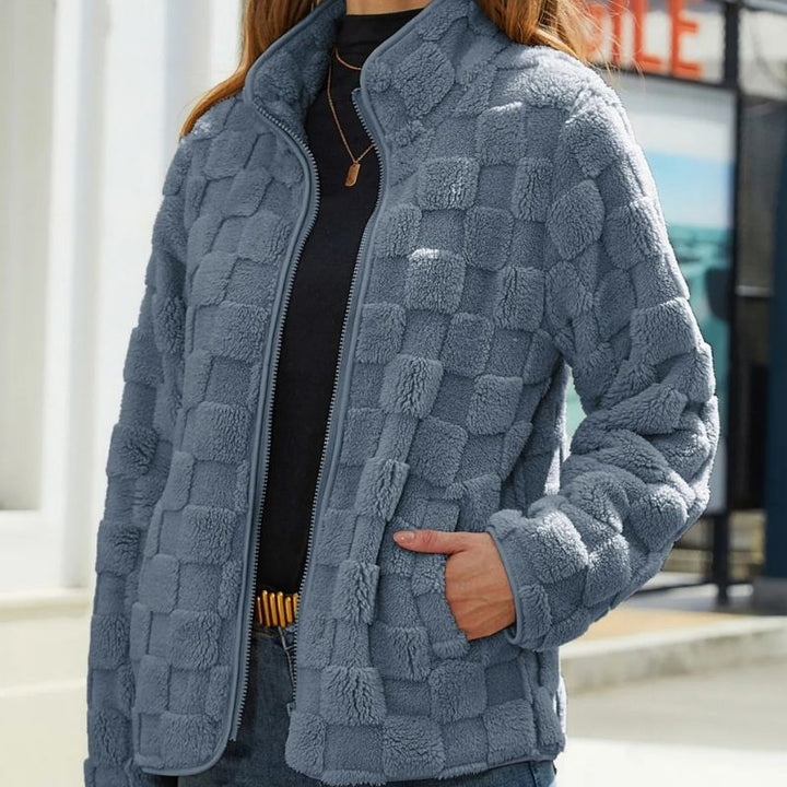 Valentine - Karierte Herbstjacke für Damen