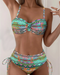 Ethnischer Damenbikini | Hochtailliert & korrigierend | Buntes Design für Strand & Pool