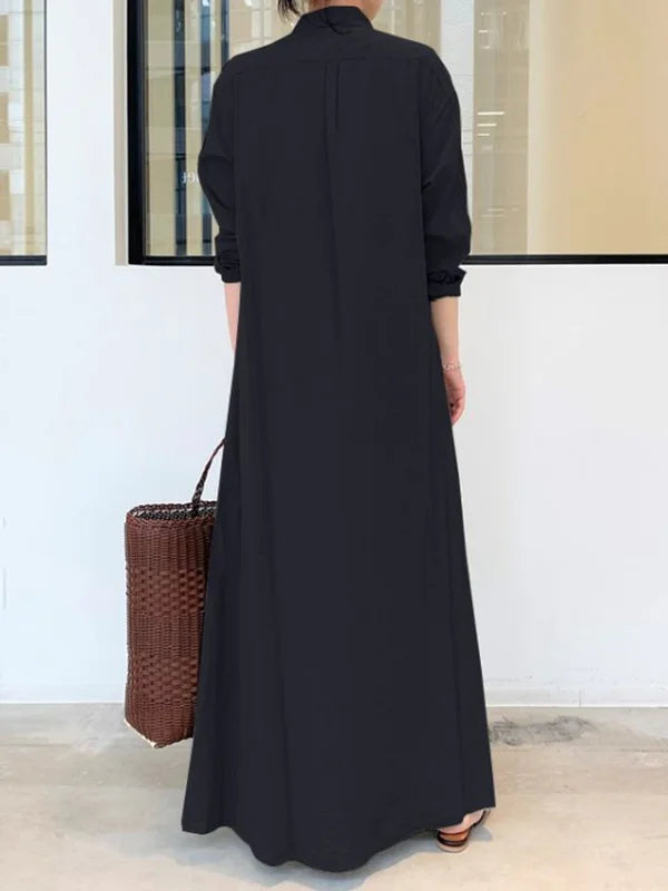 Livia Maxi Kleid für Frauen – Elegantes langes Kleid mit A-Linien-Silhouette