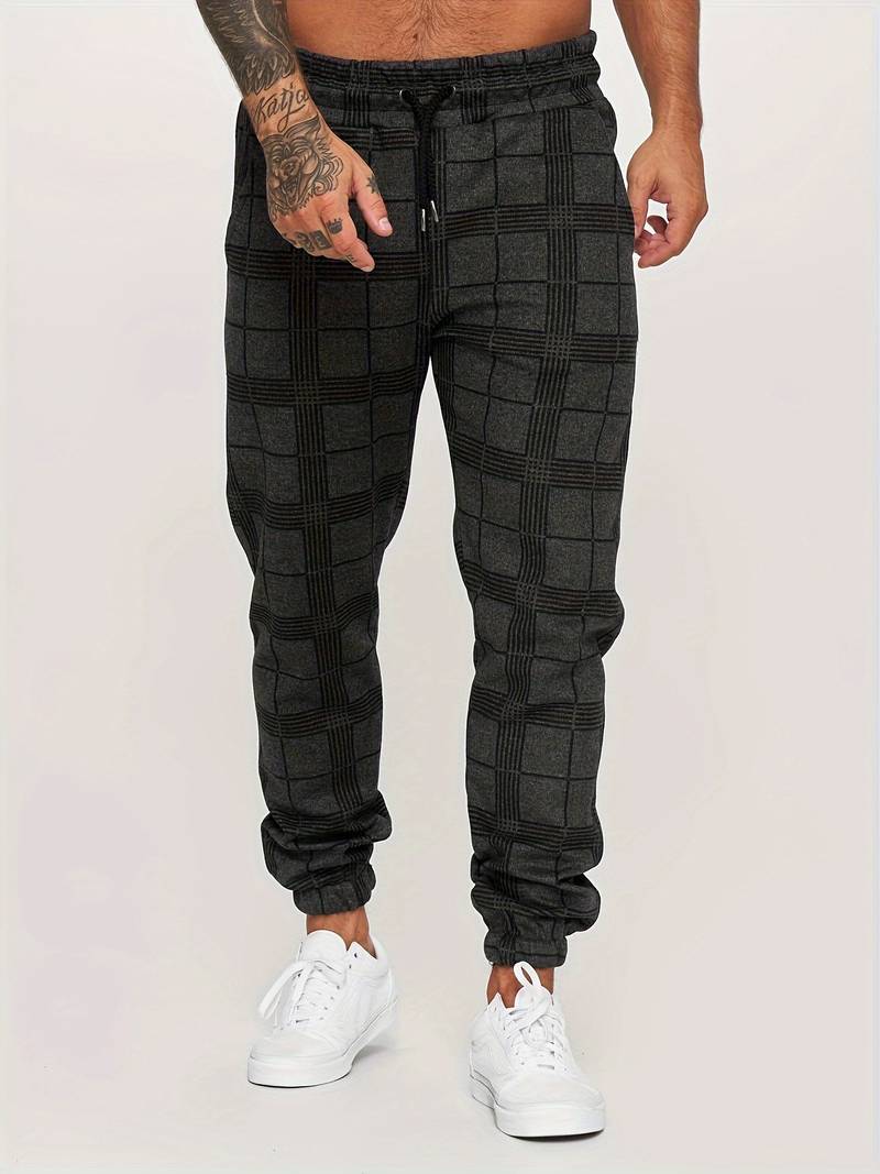 Emman | Herren Jogginghose mit Karomuster - Komfort & Casual Style