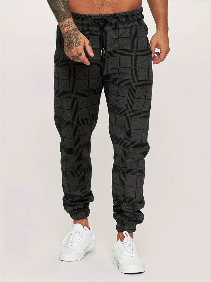 Emman | Herren Jogginghose mit Karomuster - Komfort & Casual Style