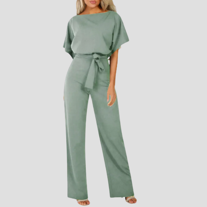 Beline | Eleganter Jumpsuit mit Gürtel | Fliessende Silhouette & Lässiger Look