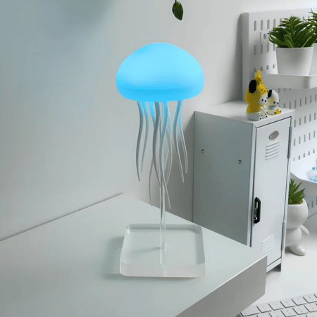 AquaFlow LED-Quallenlampe | Entspannender Unterwasser-Effekt & Aufladbar USB-C