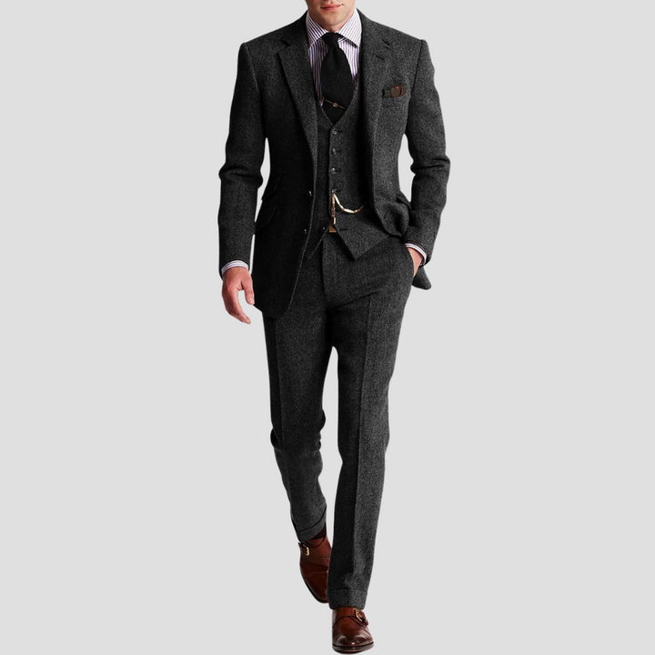 Lambert Dreiteiliger Anzug | Klassischer Slim Fit | Zeitlose und strukturierte Eleganz