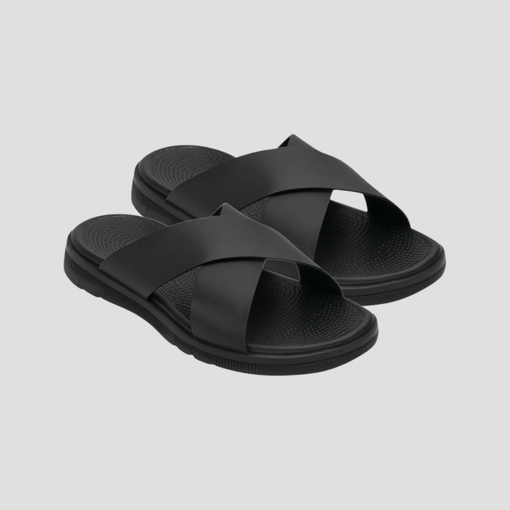 Fidelity Damen Sandalen mit gekreuzten Streifen | Minimalistischer Stil & Komfort
