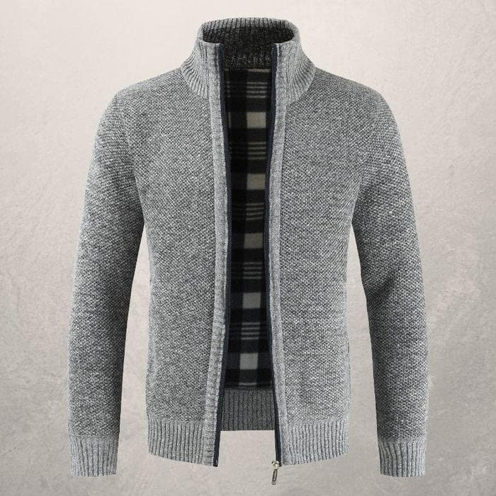 Antoine Klassische Herren Strickjacke | Eleganz und Komfort mit Reißverschluss