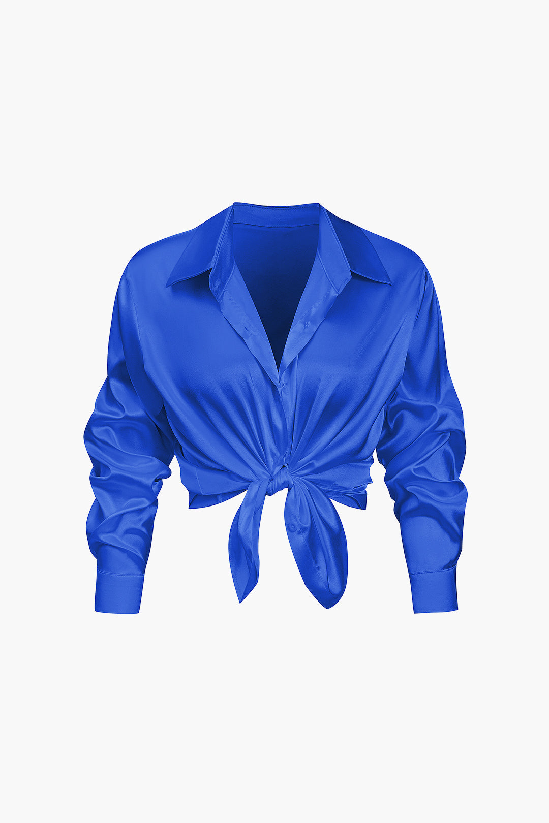 Lillian Satinbluse für Damen | Elegantes Langarmhemd mit lockerer Passform & zeitlosem Design