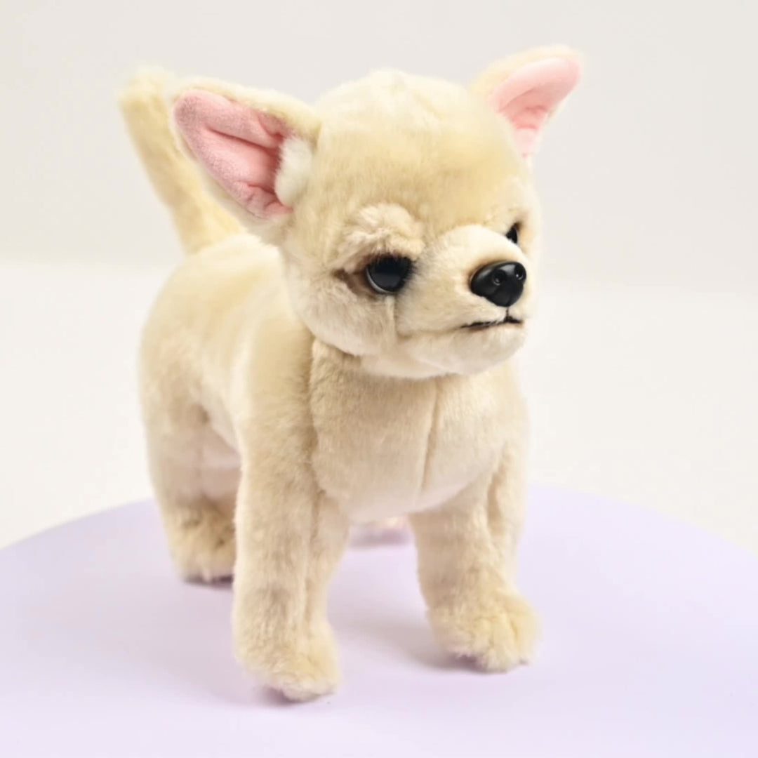 Realistischer und Weicher Plüsch Welpe | Kuschelspielzeug für Babys & Kinder 0+