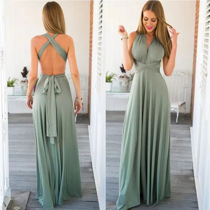 Eliane Wickelkleid für Damen | Midikleid mit V-Ausschnitt & Bindegürtel in fließender Silhouette